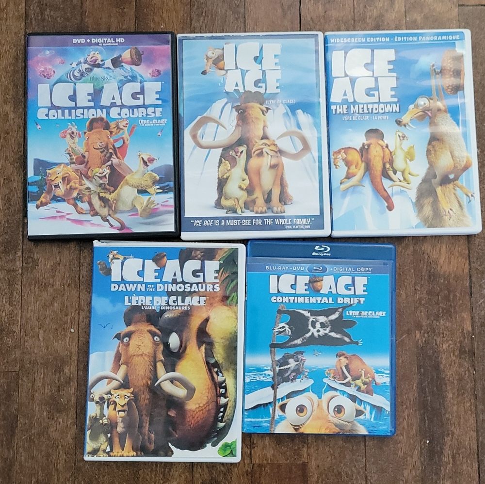 Ice Age Movie Collection DVD and Blu-ray Set